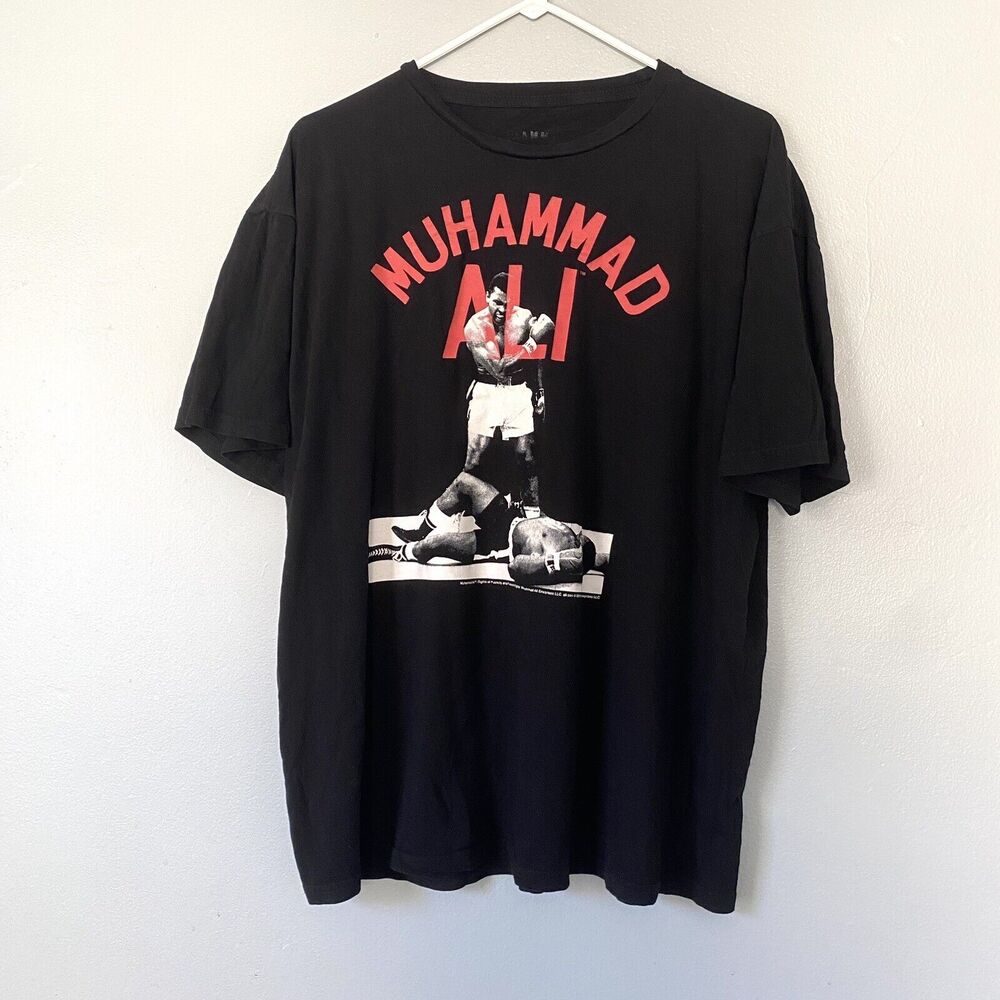 Muhammad Ali T Shirt XL Black White Knockout Graphic Tee Officially Licensed